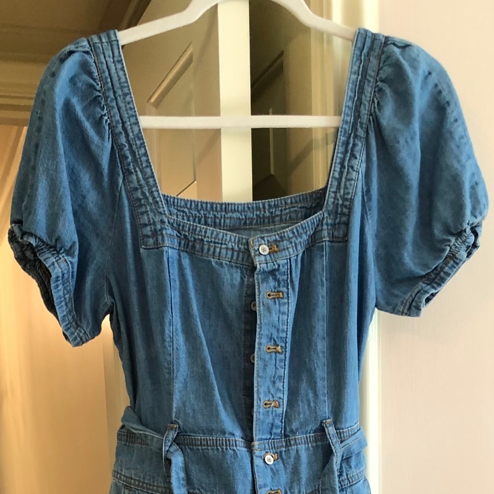 Pilcro puff sleeved jumpsuit